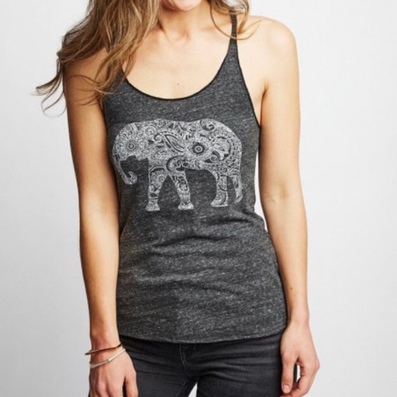 Sudara Tops - Sudara Elephant print tank